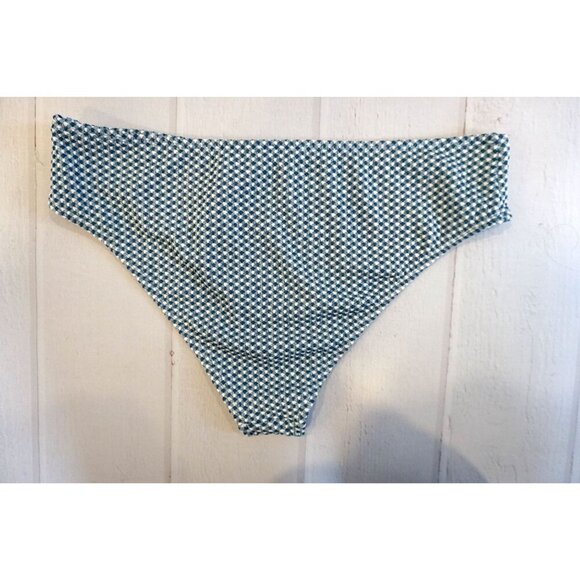 Cupshe Blue/White Gingham Bikini Bottoms - Size L, NWOT - Picture 5 of 5